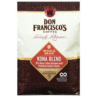 Don Francisco's Coffee, Whole Bean, Medium Roast, Kona Blend, 18 Ounce