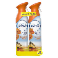 Febreze Febreze Odor-Fighting Air Freshener, Hawaiian Aloha, 8.8 oz, 2 Ct, 17.6 Ounce