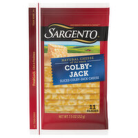 Sargento Sliced Cheese, Natural, Colby-Jack, 11 Each