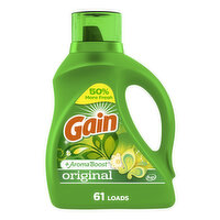 Gain Liquid Laundry Detergent, Original, 61 Loads, 88 Fluid ounce