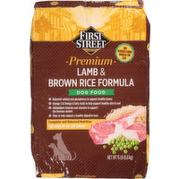 First Street Dog Food, Lamb & Brown Rice Formula, Premium, 15 Pound