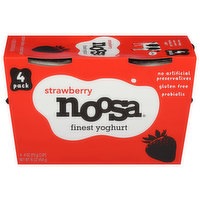 Noosa Finest Yoghurt, Strawberry, 4 Pack, 4 Each