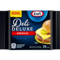 Kraft Deli Deluxe Individually Wrapped American Cheese Slices, 16 Ounce