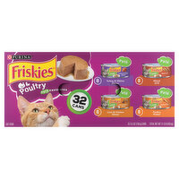 Friskies Cat Food, Poultry, Pate Favorites, 32 Each