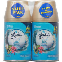 Glade Spray Refill, Automatic, Aqua Waves, Value Pack, 2 Each