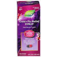 Nature's Way Cold + Flu, Non-Drowsy, Berry Flavored, 4 Fluid ounce