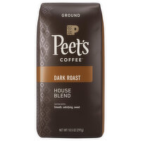 Peet's Coffee Coffee, Ground, Dark Roast, House Blend, 10.5 Ounce