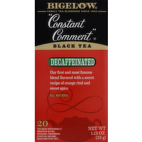 Bigelow Black Tea, Decaffeinated, Constant Comment, Tea Bags, 20 Each