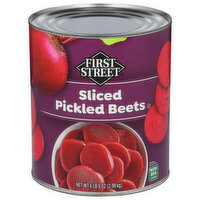 First Street Pickled Beets, Sliced, 105 Ounce