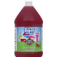 First Street Syrup, Super, All-in-One, Watermelon, 1 Gallon