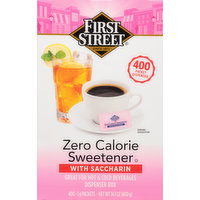 First Street Sweetener with Saccharin, Zero Calorie, 400 Each