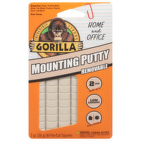 Gorilla Mounting Putty, Removable, 2 Ounce