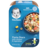 Gerber Pasta Stars, with Chicken & Vegetables, 6 Ounce