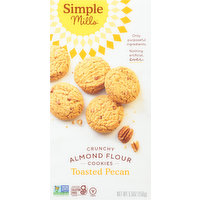 Simple Mills Cookies, Almond Flour, Crunchy, Toasted Pecan, 5.5 Ounce