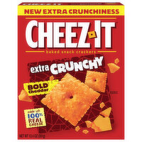 Cheez-It Baked Snack Crackers, Bold Cheddar, Extra Crunchy, 12.4 Ounce