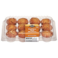 First Street Muffins, Banana Nut, Mini, 10.5 Ounce