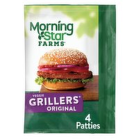 MorningStar Farms Veggie Burgers, Grillers, 9 Ounce