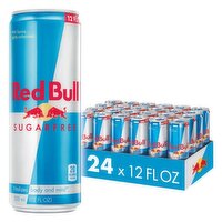 Red Bull Energy Drink, Sugarfree, 24 Each