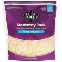 First Street Cheese, Monterey Jack, Fancy Shredded, 32 Ounce
