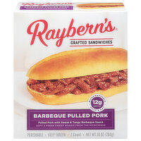 Raybern's Sandwiches, Barbeque Pulled Pork, 2 Each