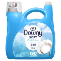 Downy Fabric Softener Liquid, Cool Cotton Scent, 140 fl oz, 140 Fluid ounce