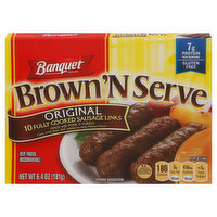 Banquet Sausage Links, Fully Cooked, Original, 10 Each