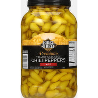 First Street Chili Peppers, Premium, Hot, Yellow Cascabel, 128 Ounce