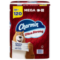 Charmin Bathroom Tissue, Mega Rolls, 2 Ply, 30 Each