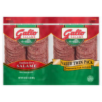 Gallo Salame Salame, Italian Dry, Deli Thin Sliced, Value Twin Pack, 2 Each