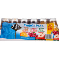 First Street 100% Juice, Variety Pack, 24 Each