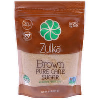 Zulka Sugar, Pure Cane, Brown, 1 Pound