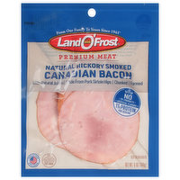 LAND O FROST Canadian Bacon, with Natural Juices, Hickory Smoked, 6 Ounce