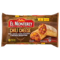 El Monterey Chimichangas, Chili Cheese, 8-Pack, Family Size, 30.4 Ounce
