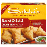 Sukhi's Samosas, Chicken Tikka Masala, Mild, 10 Ounce