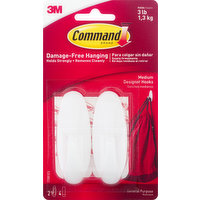 Command Designer Hooks, General Purpose, Medium, 2 Each