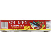 Sol-Mex Sardines, in Tomota Sauce, with Chili, 15 Ounce