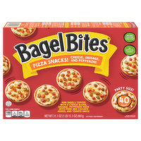 Bagel Bites Pizza Snacks, Cheese, Sausage and Pepperoni, Party Size, 40 Each