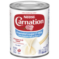 Carnation Evaporated Milk, Lowfat, 2% Milkfat, 12 Ounce