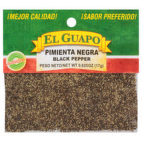 El Guapo Ground Black Pepper (Pimienta Negra Molida), 0.62 Ounce