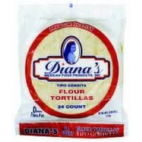 Dianas Flour Tortilla Gordita 24 ct, 24 Each