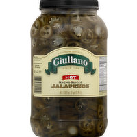 Giuliano Jalapenos, Hot, Nacho Sliced, 128 Ounce