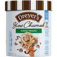 Dreyer's No Sugar Added Fudge Tracks Light Ice Cream, 1.5 Quart