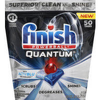 Finish Automatic Dishwasher Detergent, Quantum, Tabs, 50 Each