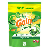 Gain flings Laundry Detergent Pacs, Original Scent, 152 Each