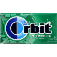 Orbit Gum, Sugarfree, Spearmint, 12 Each