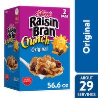 Raisin Bran Breakfast Cereal, Original, 56.6 Ounce
