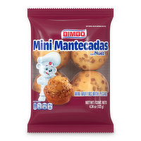 Bimbo Bimbo Mantecadas Mini Vanilla Muffins with Pecans, 4 count, 4.34 oz, 1 Ounce