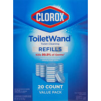 Clorox Toilet Cleaning Refills, Value Pack, 20 Each