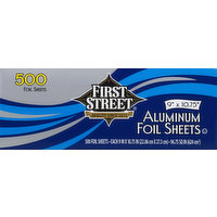 First Street Aluminum Foil, Sheets, 9 Inches x 10.75 Inches, 500 Each