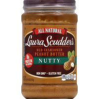 Laura Scudder's Peanut Butter, Old Fashioned, Nutty, 26 Ounce
